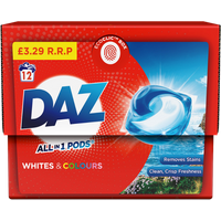 Daz All-In-One Whites & Colours Tvättkapslar – 12 st