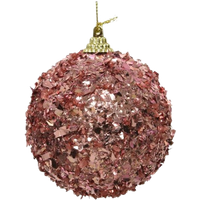 Decoris Rosa julkula med folieglitter