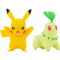 Pokemon Battle Figure Chikorita & Pikachu