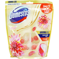 Domestos Dhalia & Dragon Fruit Toalettblock - 4-Pack
