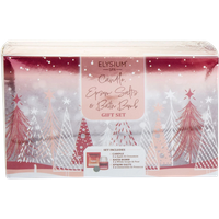 Elysium Spa Badsalt, Doftljus & Badbomb Äppeldoft Presentset – 3 st