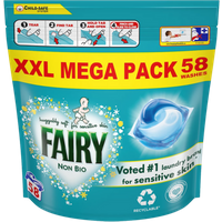 Fairy Non Bio Sensitive Skin Tvättkapslar – 58 st