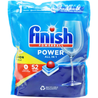 Finish All-in-One Lemon Dishwasher Tablets – 52 stk