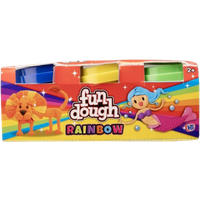 Fun Dough Rainbow Bright & Glow Modelling Dough Set Assorted