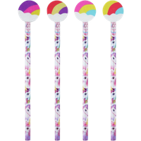 Fun Stationery Unicorn Blyertspenna med Suddgummi-Topp