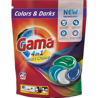 Gama 4-i-1 Tvättkapslar Mörk & Färg - 60 st