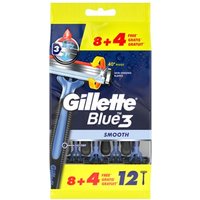 Gillette Blue3 Smooth rakhyvlar - 12 st