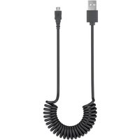 Goobay Android Micro-USB till USB-A Spiralkabel - 1 meter