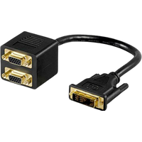 Goobay DVI-A-kontakt till 2x SVGA-kontakt