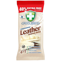 Green Shield konditionerande läderservetter - 70 st