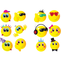 Henbrandt Fun Tattoos Smiley Man Assorted – 6 st