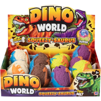 HTI Dino World Squeezy Saurus Dinosaur Egg Toy
