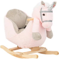 Kikka Boo Lyserød Enhjørning Gyngedyr i Plys med Sæde