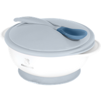 Kikka Boo Suction Bowl With Heat Sensing Spoon – Blå