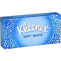Kleenex Soft White Facial Tissues Box - 70 st