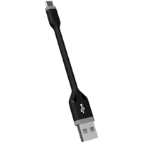 KSIX USB-A till USB-C svart 10 cm