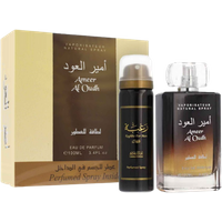 Lattafa Unisex Ameer Al Oudh Eau de Parfum & Body Spray Set