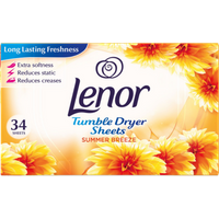Lenor Summer Breeze Torktumlarblad - 34 st.