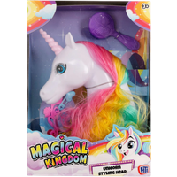 Magical Kingdom Stylinghuvud med enhörning - vit