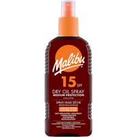 Malibu SPF 15 Medium Skydd Vattenresistent Torr Oljespray - 200 ml