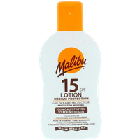 Malibu SPF 15 Medium Skydd Vattenresistent Solkräm - 200 ml