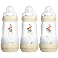 MAM 260 ml 2+mån Anti-Colic Flaska - 3-pack Vit