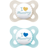 MAM Original I Love Mummy 2–6M Napp – 2 st
