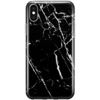 BasicPlus iPhone X/Xs-skydd - svart marmor