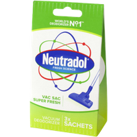 Neutradol Vac Sac Super Fresh Vacuum Deodorizer Sachets - 3 st