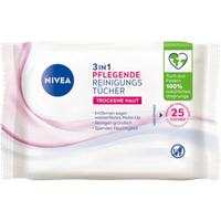 Nivea Caring 3in1 Rengöringsservetter - 25 st