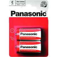 Panasonic Zinc Carbon C-batterier - 2 st