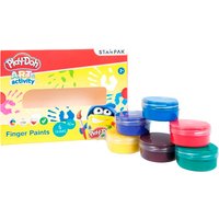 Play-Doh Fingerfärg - 6 st