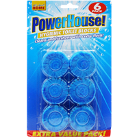 PowerHouse Hygieniska Blåa Toalettblock – 6 st