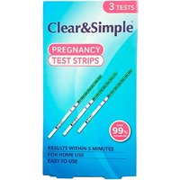 Clear & Simple graviditetstestremsor - 3 st.