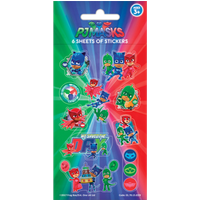 Pyjamashjältar klistermärken 6 ark