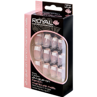 Royal konstnaglar Fransk manikyr 24 st