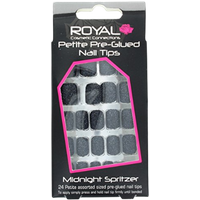 Royal Nail Tips Midnight Spritzer Petite - 24 st