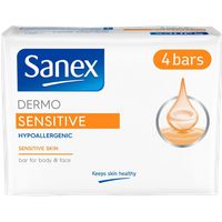 Sanex Dermo Sensitive Hypoallergena Tvålbitar - 4 x 90 g