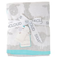 Silvercloud stickad filt - 70 x 90 cm