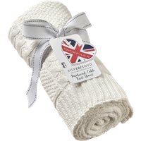 Silvercloud Lattice Stickad Sjal - 70x90 cm