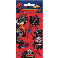 Spiderman Party Klistermärken - 6 ark