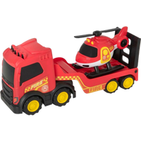 Teamsterz Chunky Trucks Brandtransport med Helikopter