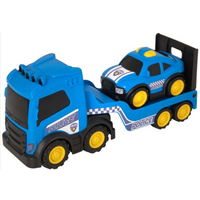 Teamsterz Chunky Trucks Polis Mega Transport med Bil