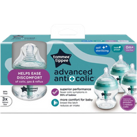 Tommee Tippee Advanced Anti-Colic 0+ Månader Nappflaskor – 3 x 150 ml