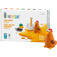 Tomy Hey Clay Gårdsfåglar Medium Modelleringsset – 6 st