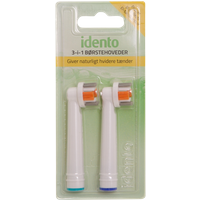Idento 3-i-1 borsthuvud - 2 st