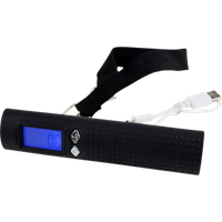 United Entertainment Digital resväskvåg med powerbank och LED