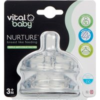 Vital Baby Nurture Medium Flow Flasknipplar - 2 st