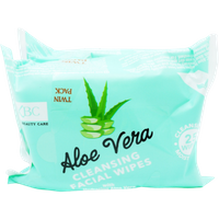XBC Aloe Vera rengörande ansiktsservetter - 2x25 st