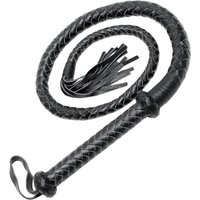 Rimba Firm Arabian Bull Whip for BDSM Play Black
